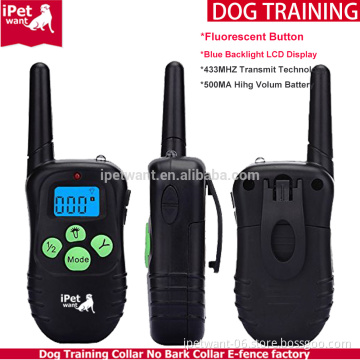 2016 Amazon Best Rubber Cover Housing Rechargeable and Remote peted electric dog shock training collar